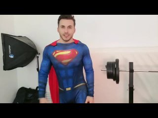 superman jerks through costume - thisvid.com 1